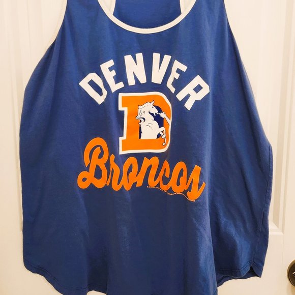 NFL Tops - Women's Denver Broncos Blue Tank Top Officially Licensed NFL